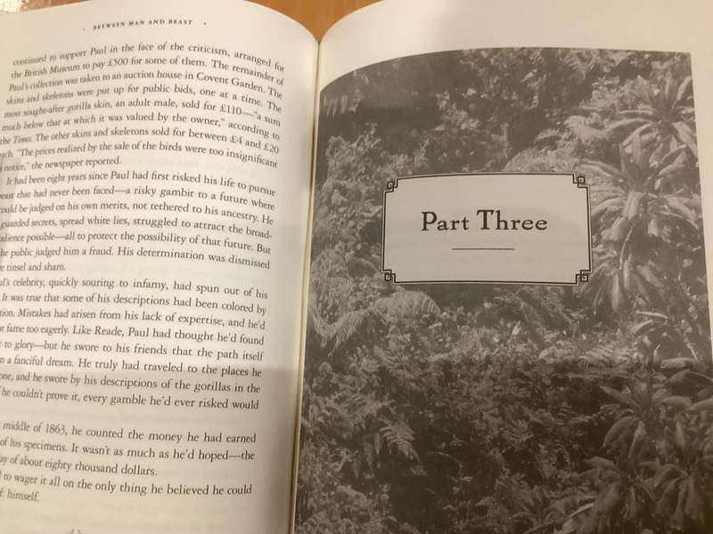 BETWEEN MAN and BEAST. True Story, by Monte Reel. Hardcover in a VG+ condition.