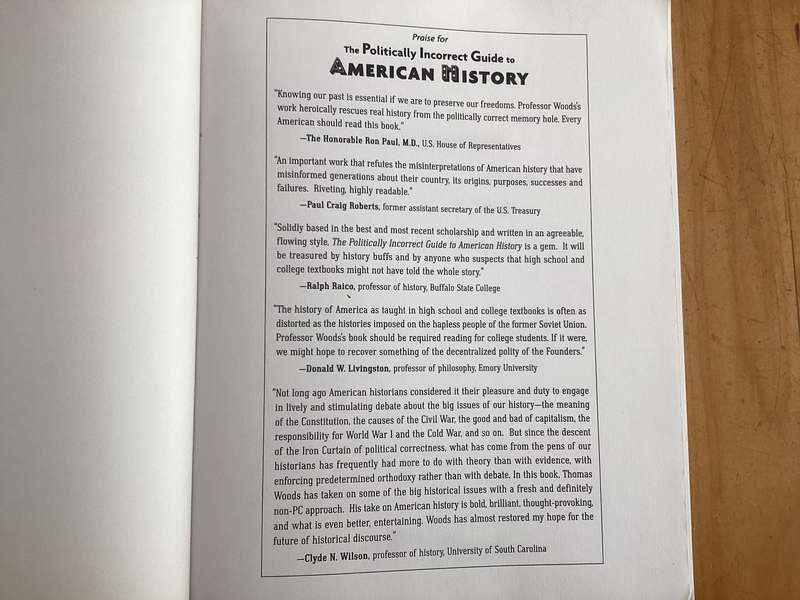 AMERICAN HISTORY. The Politically INCORRECT Guide.