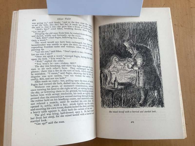 OLIVER TWIST by Charles Dickens. (1949-52 edition). Hardcover in a VGood age-related condition.