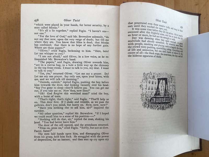 OLIVER TWIST by Charles Dickens. (1949-52 edition). Hardcover in a VGood age-related condition.