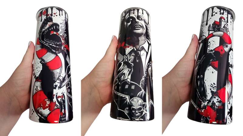 Beetlejuice Stainless Steel Tumbler With Straw