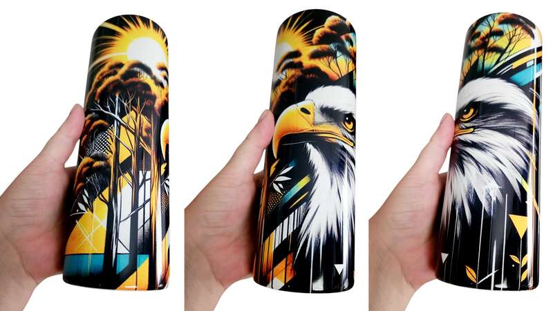 Eagle Stainless Steel Tumbler With Straw