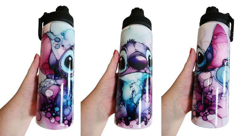Watercolour Stitch 850ml Water Bottle