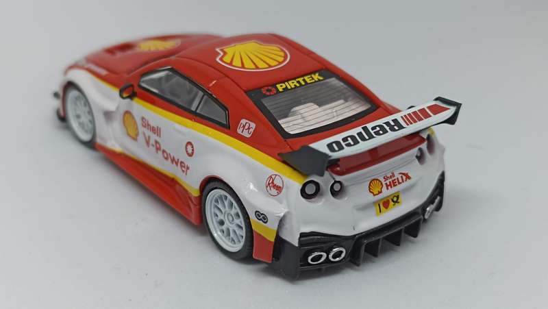 1/64 scale Nissan GTR R35 Shell graphics. Timemicro