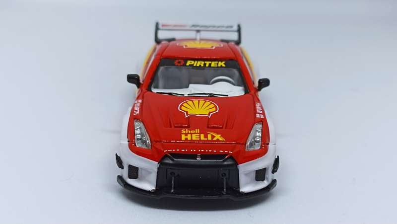1/64 scale Nissan GTR R35 Shell graphics. Timemicro