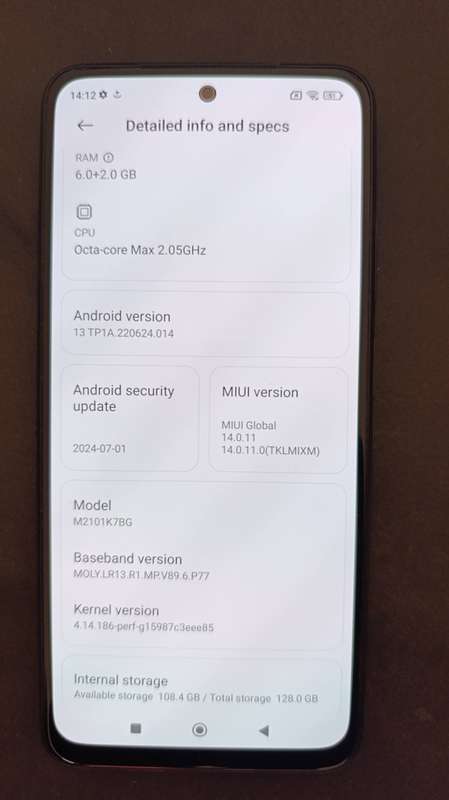 Xiaomi Redmi Note 10s used/ secondhand
