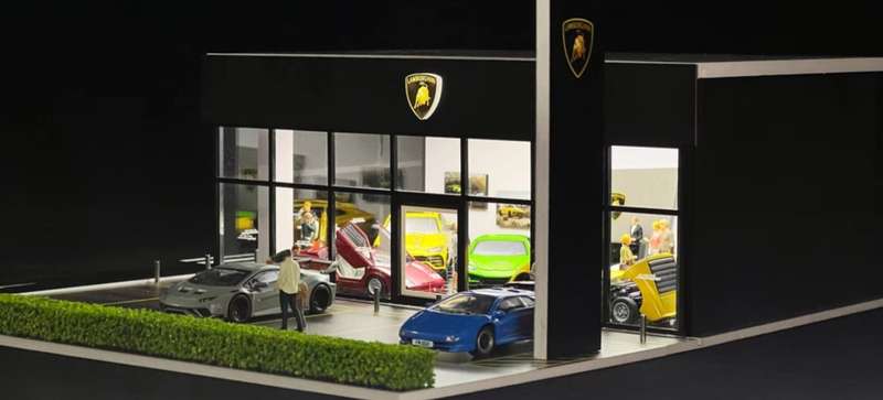 G Fans Lamborghini Dealership Diorama