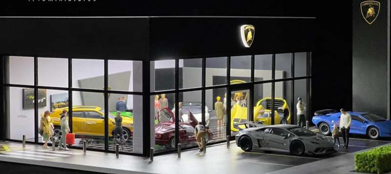 G Fans Lamborghini Dealership Diorama