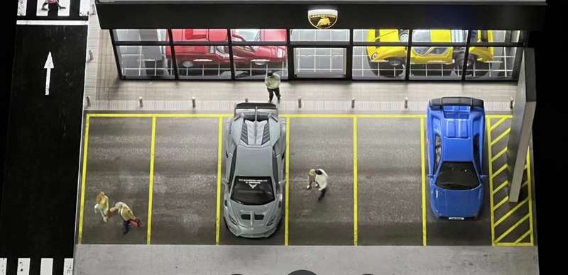 G Fans Lamborghini Dealership Diorama