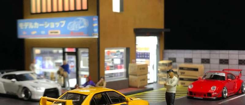 G Fans Hobby Shop Diorama 1/64 scale