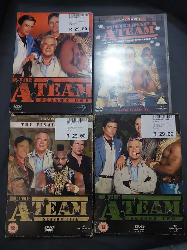 DVD The A-Team (season 1, 2, 5, and movie)