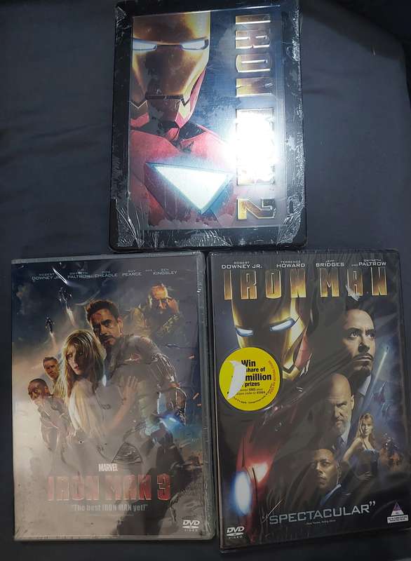 DVD Marvels iron man 1, 2 & 3 (no. 2 steelbook)