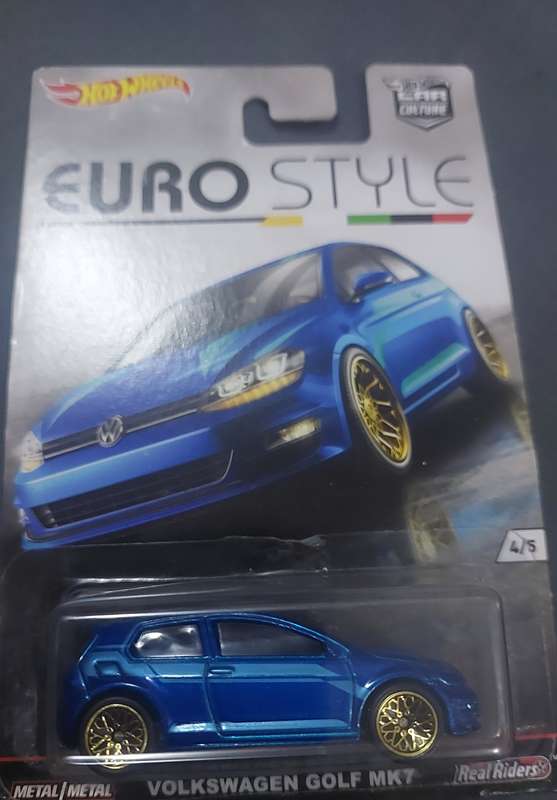 Hot Wheels EURO STYLE Volkswagen Golf MK7 (Real Riders)