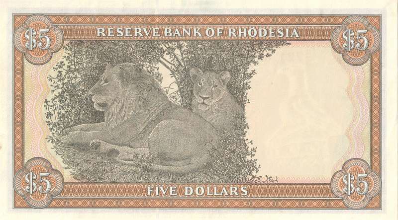 Higher Grade Reserve Bank of Rhodesia Banknotes