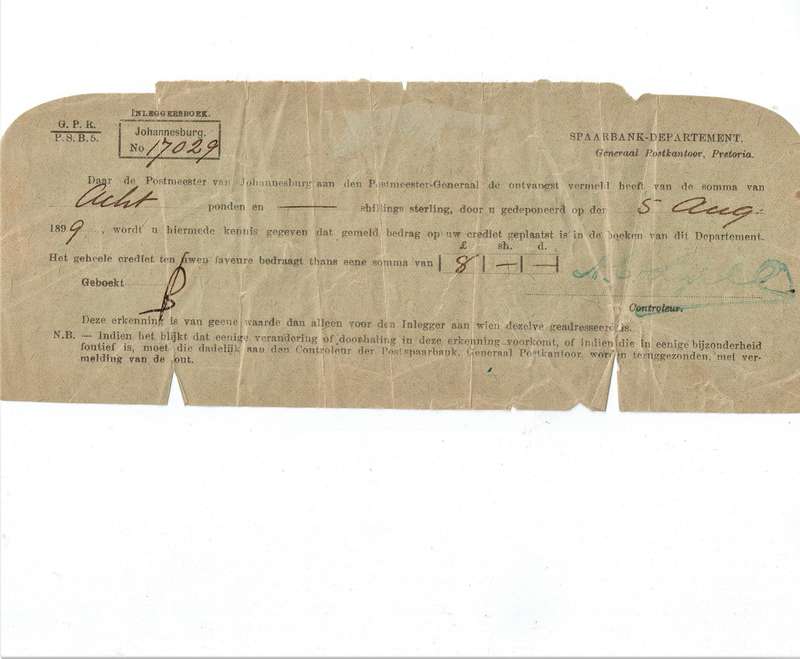 Anglo-Boer War Collection of SJP Bloem (ZARP)