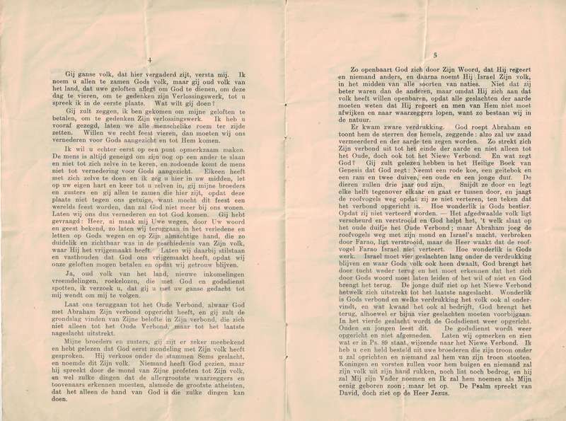 AANSPRAAK VAN ZHEd. S. J. P. KRUGER, Staatspresident op Dingaansdag, 16 December 1896