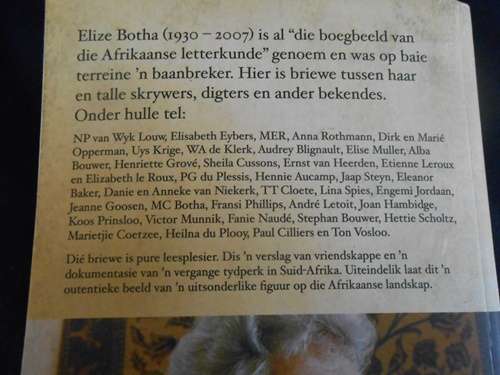 Elize Botha ,Gespreksgenoot, 'n Brieweboek saamgestel deur Heilna du Plooy