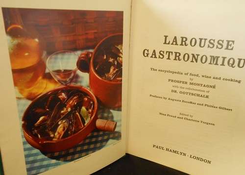 Larousse Gastronomique, Encyclopedia of food, wine and cooking in English, Rare Book