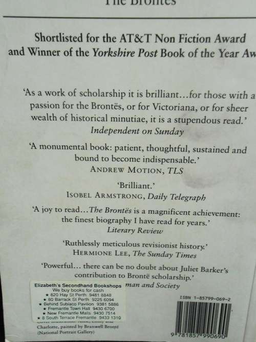 The Brontës,  a biography by Juliet Parker