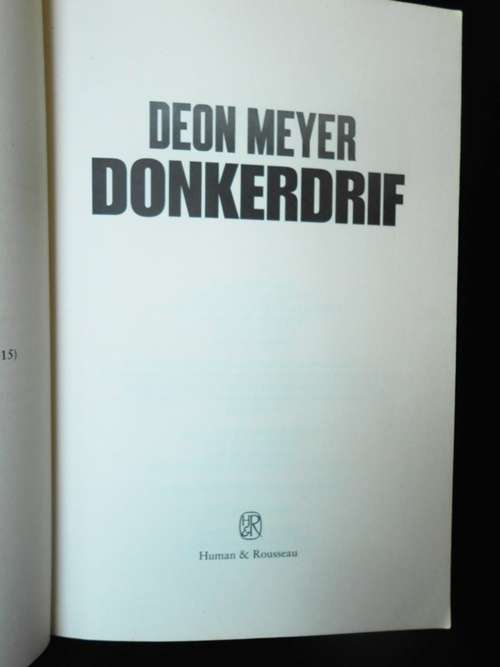 Donkerdrif deur Deon Meyer