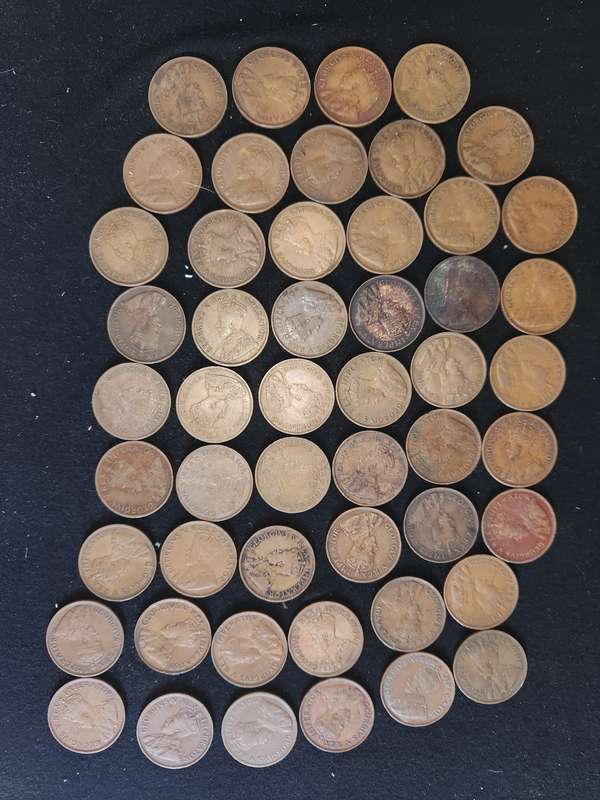 LATE ENTRY ( 50 X SA UNION PENNY,S (1923 -1936 SERIES)
