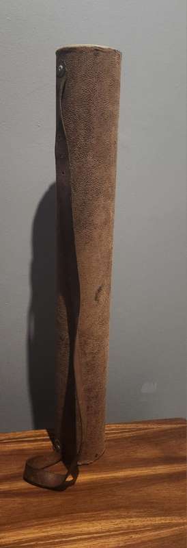 Vintage leather golf bag