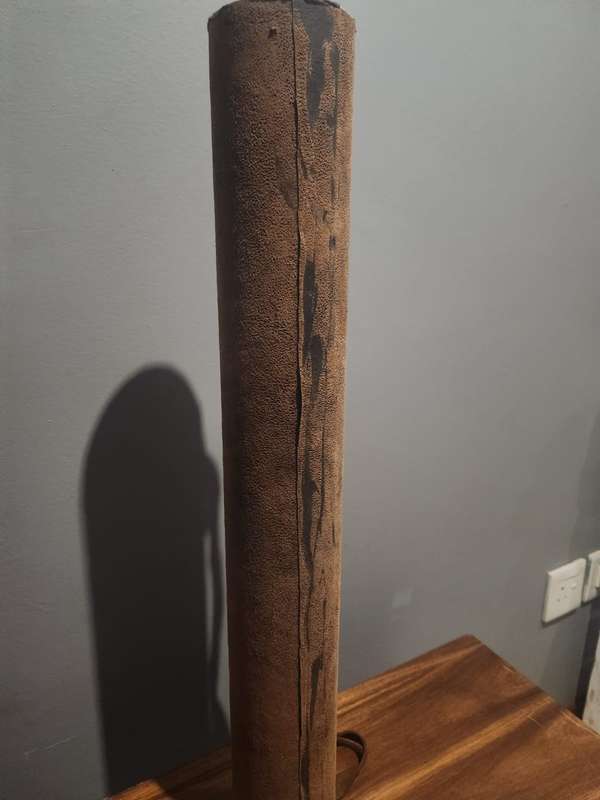 Vintage leather golf bag