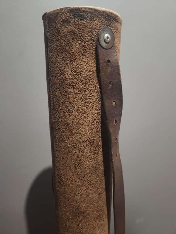 Vintage leather golf bag