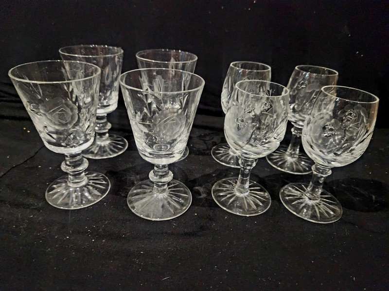 8 x Cut class glasses ( 4 +4 )