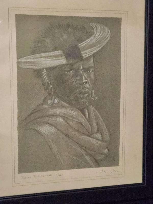 PENCIL SKETCH JALUO TRIBESMAN