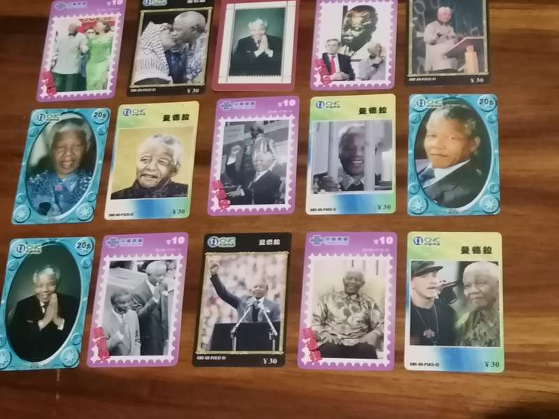 15 X Mandela phone cards