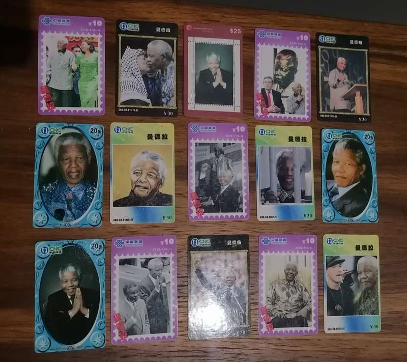 15 X Mandela phone cards