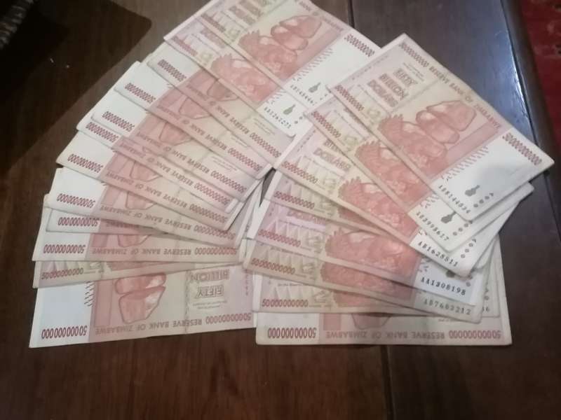 20 X FIFTY BILLION DOLLARS (ZIMBABWE )
