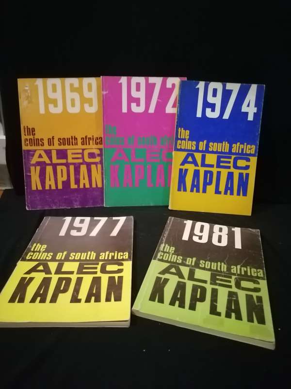 5 X BOOK LET'S ( COINS OF SA ) Alex Kaplan