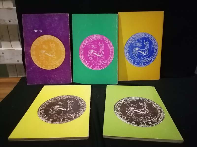 5 X BOOK LET'S ( COINS OF SA ) Alex Kaplan