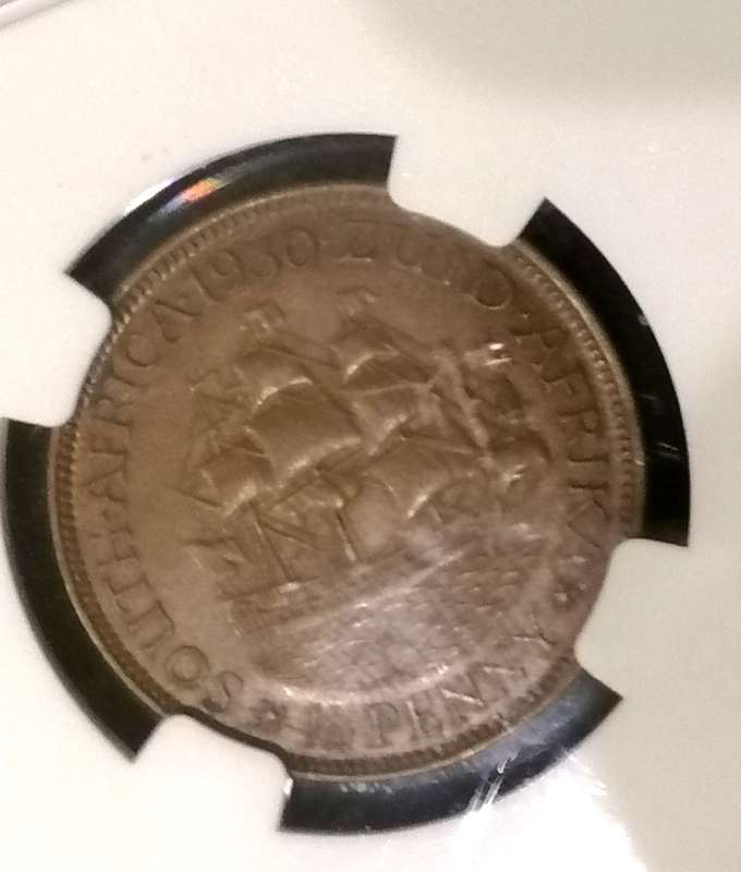 1930 UNION HALF PENNY (AU 58 ) key date