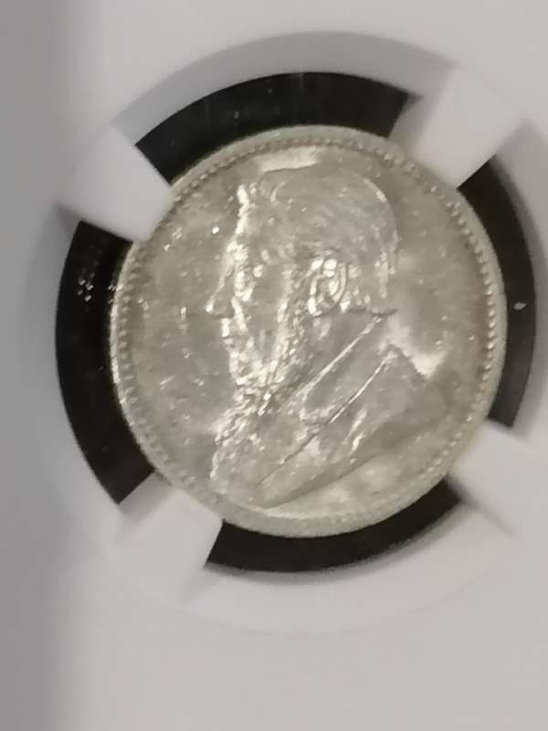 1897 ZAR SIXPENCE MS 62