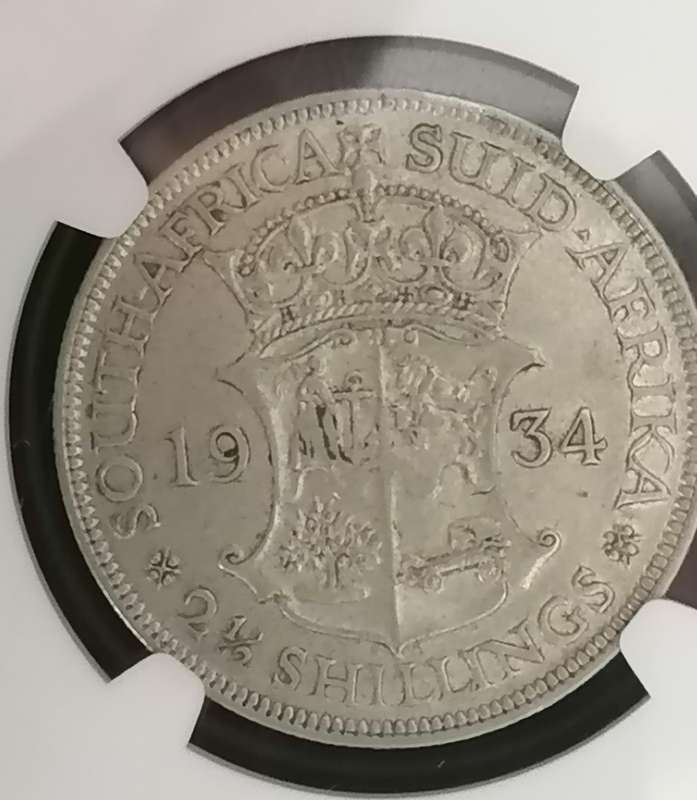 1934 UNION HALFCROWN AU 53