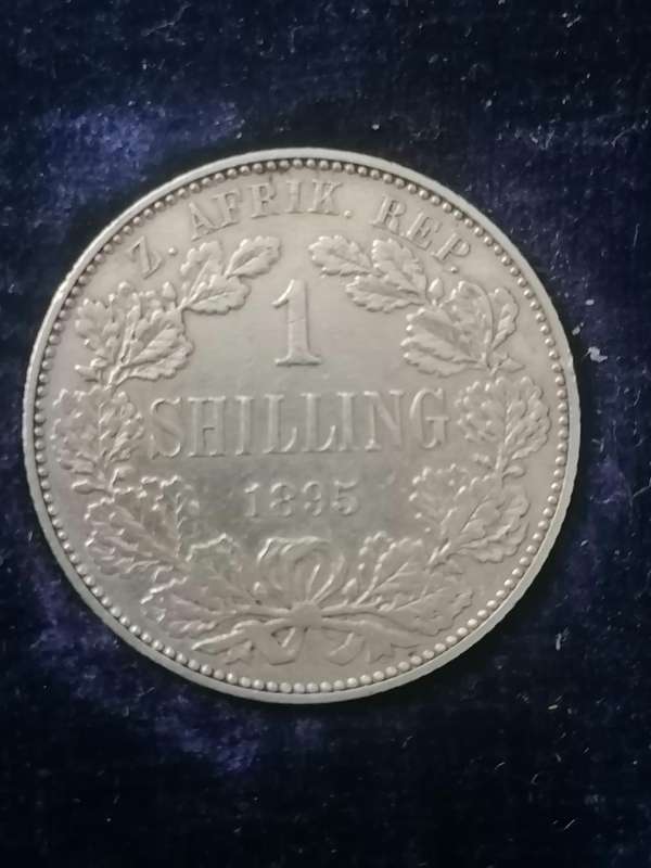 COMPLETE 1895 ZAR COIN SET IN SAM BOX (NO GOLD)