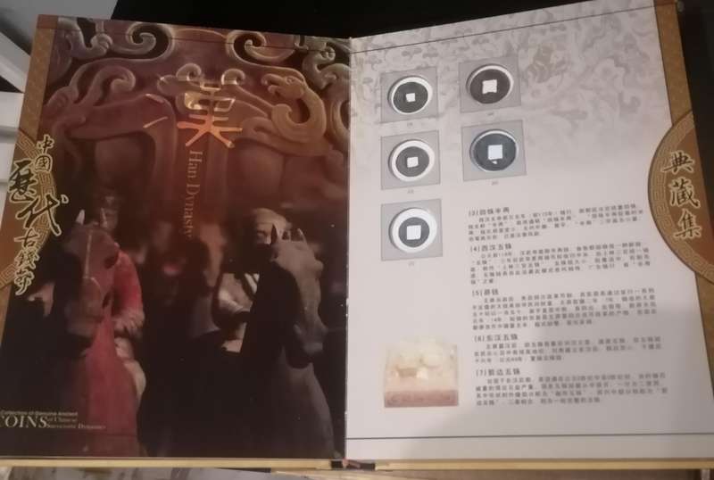 A COLLECTION OF GENUINE ANCIENT COINS OF CHINESE SUCCESSIVE DYNASTIES