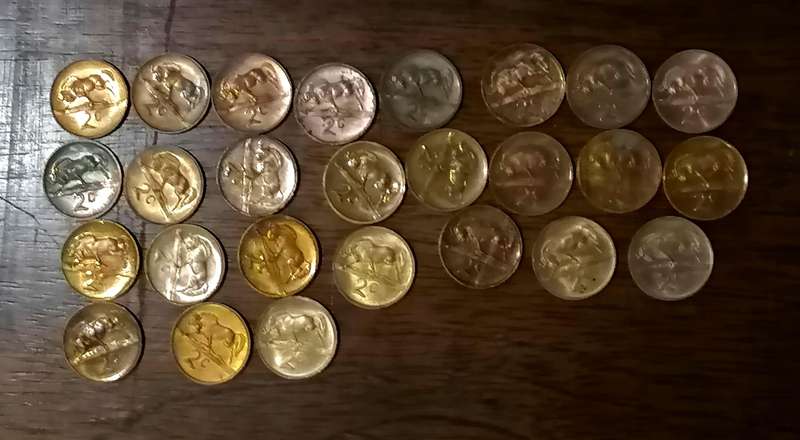 COMPLETE PROOF 2C SET ( 1965 - 1990)
