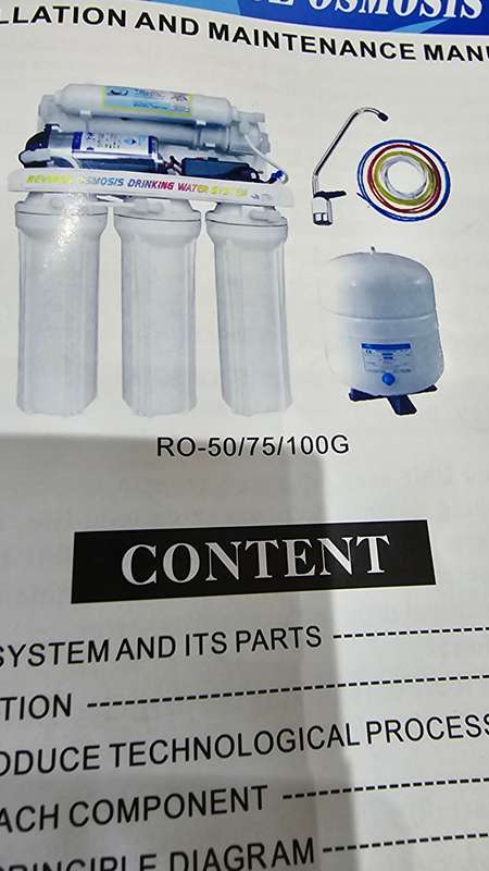 DOMESTIC REVERSE OSMOSIS UNIT(WATER PURIFIER)5 STAGE