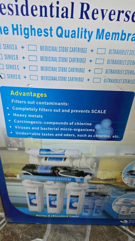 DOMESTIC REVERSE OSMOSIS UNIT(WATER PURIFIER)5 STAGE