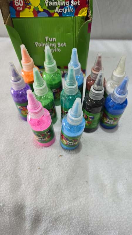 12 PIECE FUN PAINTING ACRYLIC SET(60ML EA)