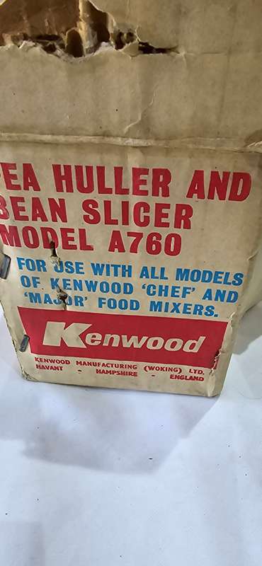 KENWOOD ATTACHMENT*PEA HULLER AND BEAN SLICER)UNUSED