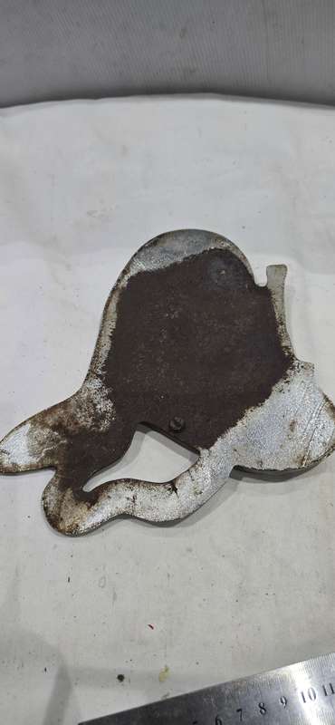 HEAVY METAL /CAST IRON FIRE CHIEF SIGN
