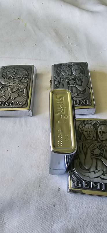 4 X HOROSCOPE CIGARETTE LIGHTERS(MAKES GREAT GIFTS)