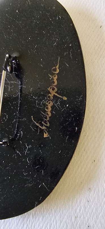 ANTIQUE BROOCH-SEE MARKINGS