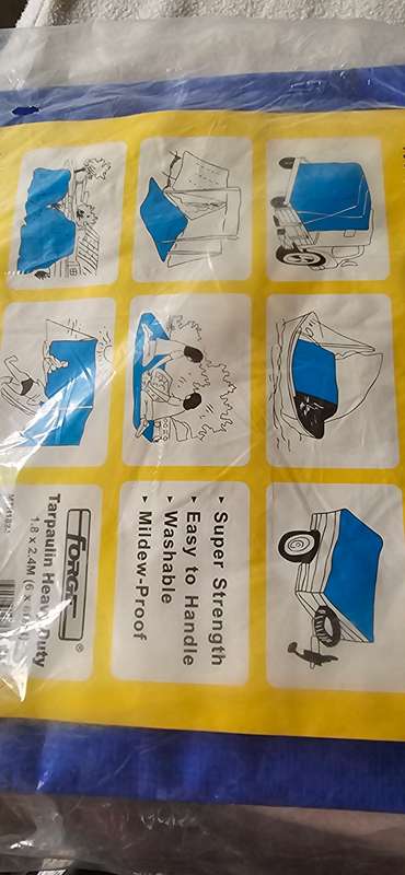 HEAVY DUTY TARPAULIN(1,8 X 2,4M)