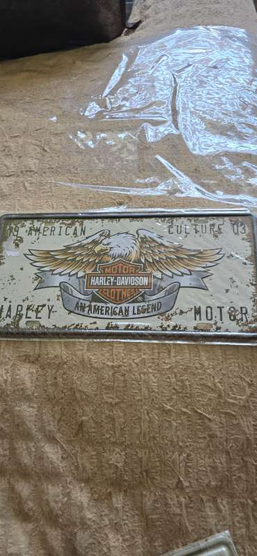 HARLEY DAVIDSON METAL SIGN (30 X 15CM)